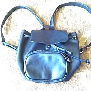 Black mini backpack bag